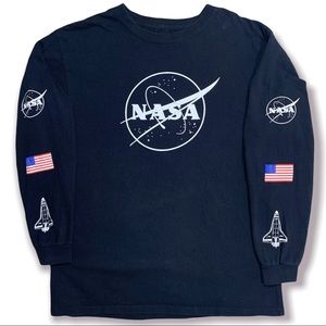 Neon Riot NASA Long Sleeve T-Shirt Juniors XL
